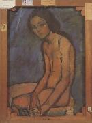 Amedeo Modigliani Nu assis (mk39) Sweden oil painting artist